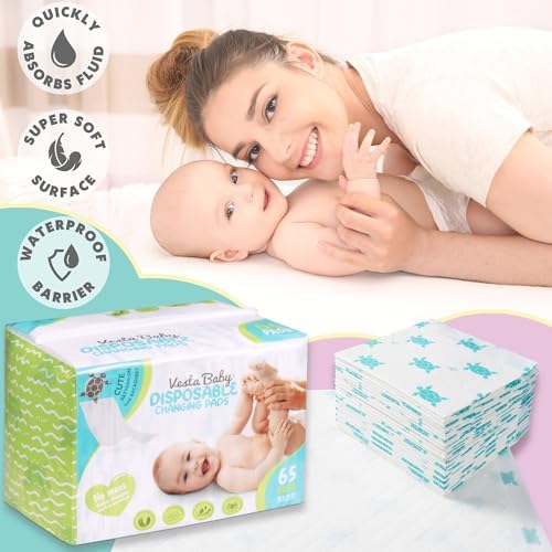 Vesta Baby pad reverse side with turtle pattern
