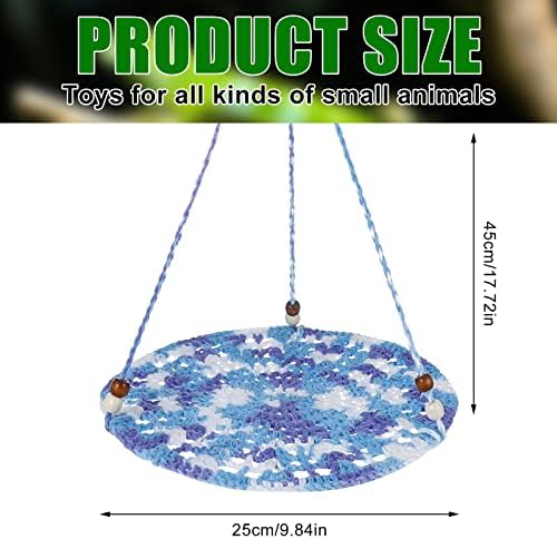 Detailed texture view of hand-woven cotton reptile hammock