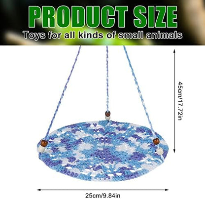 Detailed texture view of hand-woven cotton reptile hammock