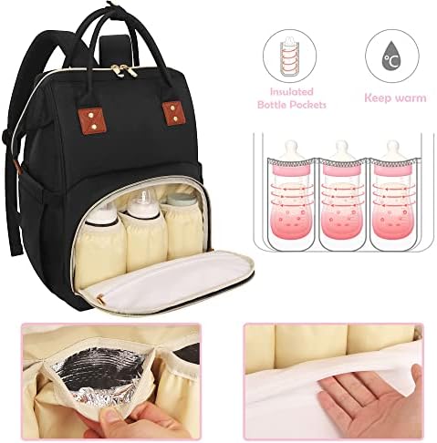 Femuar multifunction diaper backpack showing side pockets