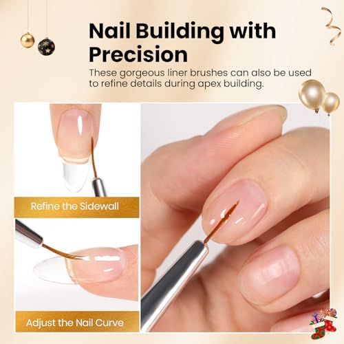Beetles nail art brushes with detail painting examples