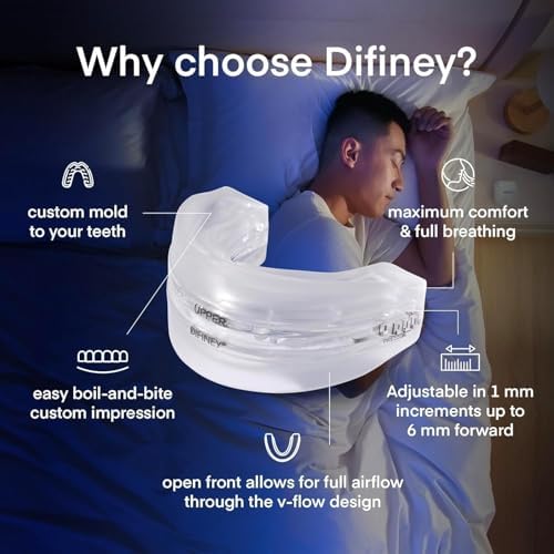 Difiney 4.0 anti snoring mouthpiece in its protective storage case
