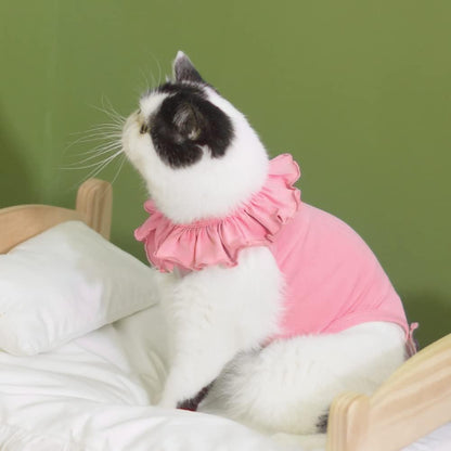 Kukaster pet recovery suit showing tail opening design