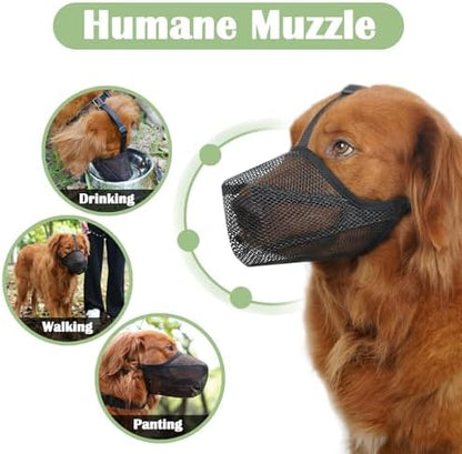 Mayerzon muzzle showing dog panting comfortably
