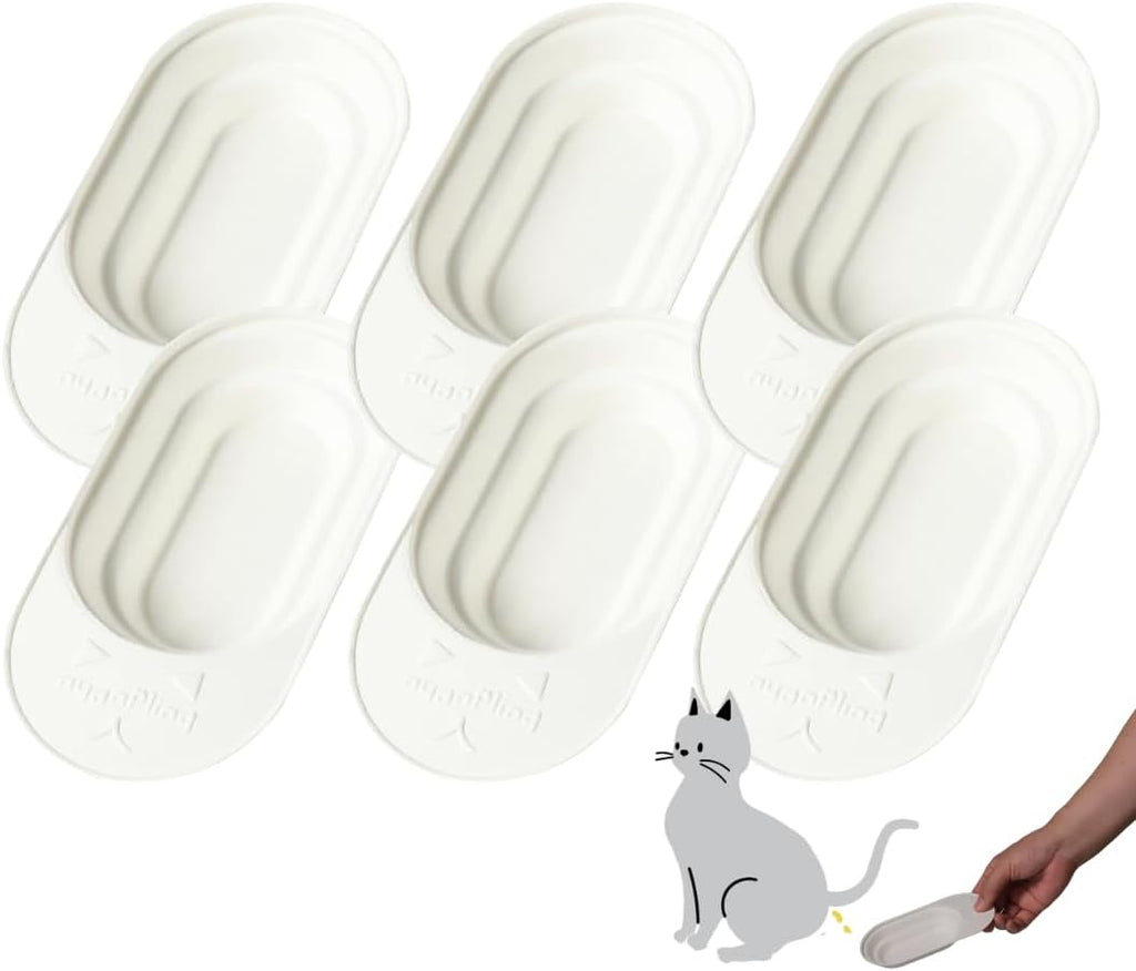 Cat Urine Collection Kit (6-Pack) - Clean Catch Urine Sample Tray for Cats & Small Dogs - Disposable Pet Urine Collector Tray - No Special Litter Needed - Made in Japan - Image 2