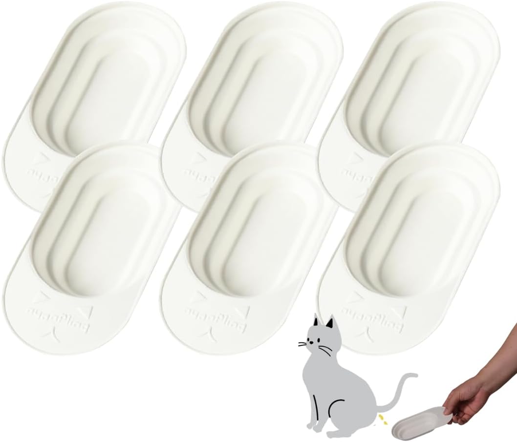Cat Urine Collection Kit (6-Pack) - Clean Catch Urine Sample Tray for Cats & Small Dogs - Disposable Pet Urine Collector Tray - No Special Litter Needed - Made in Japan - Image 2
