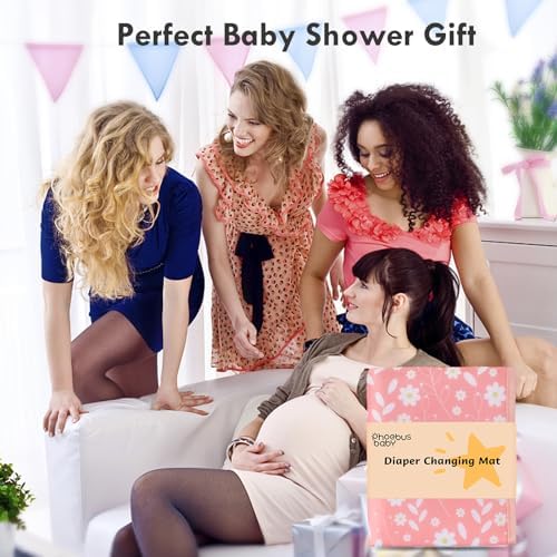 Phoebus Baby portable changing pad demonstrating one handed opening