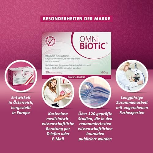 OMNi BiOTiC Panda packaging emphasizing the three billion active bacteria count per serving for infant gut health