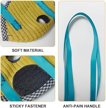 Tear resistant bird diaper flight suit set for small and medium parrots.