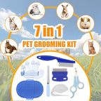 Patelai bunny grooming kit showing ergonomic handles for safe home pet care