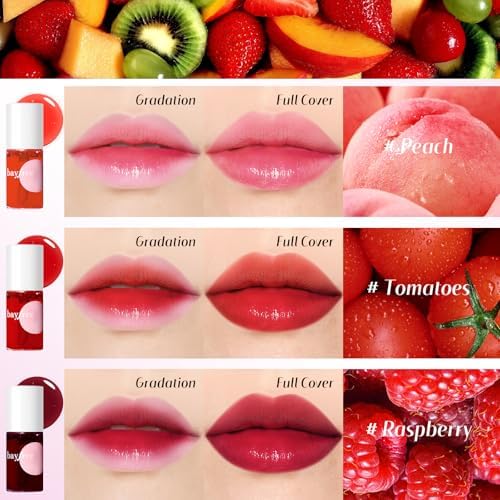 bayfree Lip Tint Stain Set, Lip Stain Long Lasting Waterproof, Lightweight, Non-sticky, Transfer-Proof, Matte Finish (fruit land) - Image 5