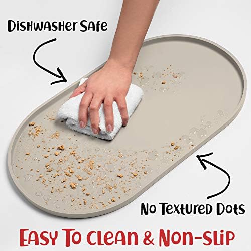 DogBuddy silicone pet mat flat layout top view