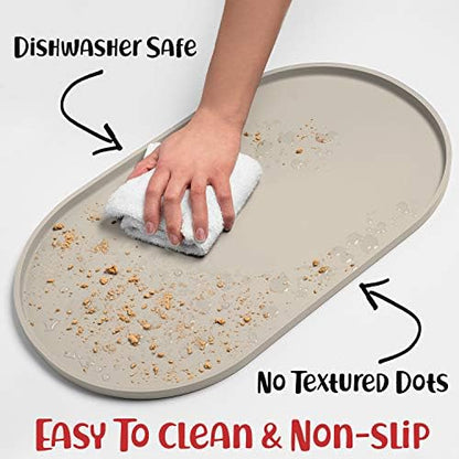 DogBuddy silicone pet mat flat layout top view