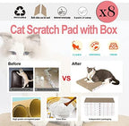 Catinarla high density cardboard cat lounge resting mat perspective view