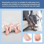 Universal size bunion pads worn comfortably inside a pair of casual shoes
