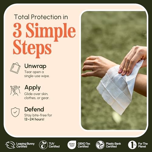 Luna Naturals lemon eucalyptus oil mosquito wipes individual packets
