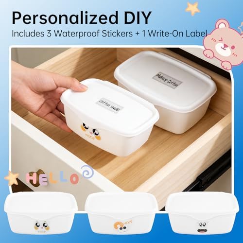 White plastic wipes dispenser on bathroom vanity