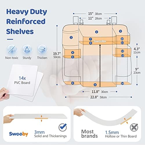 Sweeby baby essentials storage caddy side view