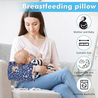 Povkufii breastfeeding arm pillow showing soft cotton fabric detail