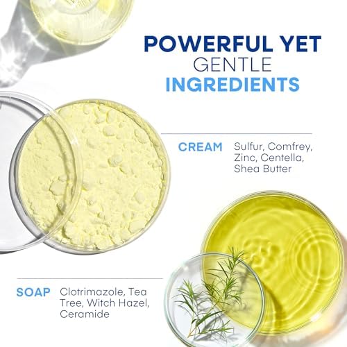 Close-up of the four ounce Hermon Clotrimazole cleansing bar for male intimate hygiene