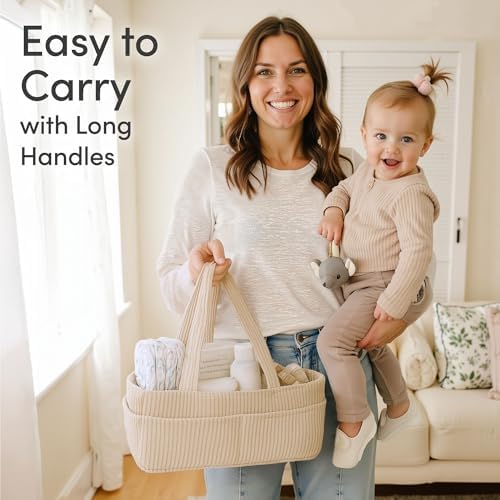 Putska newborn essentials holder used as a car caddy