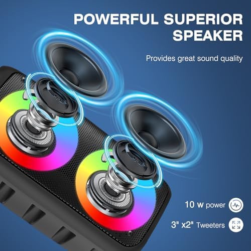 Xjahwr portable party speaker top view highlighting the dedicated tablet and smartphone holder slot