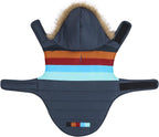 Close up of harness hole on HDE dog puffer jacket