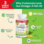 Back label of Nature's Branch fish oil displaying nutritional facts and ingredients