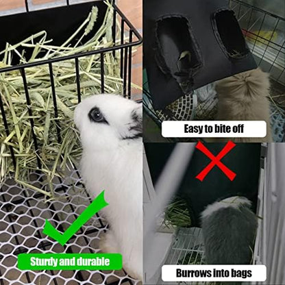 2PCS Rabbit Hay Feeder Guinea Pig Hay Feeder with Heavy-Duty Metal Frame Rabbit Hay Holder for Cage - Bunny Hay Feeder,for Rabbits Guinea Pigs Bunny Chinchillas - Image 5