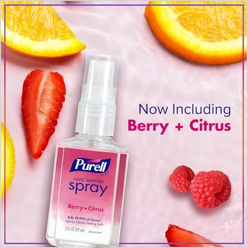 PURELL Hand Sanitizer Spray, Infused with Essential Oils, Scented Variety Pack, 2 fl oz Travel-Size Bottle (Pack of 6) - 2026-04-ECMP - Image 4