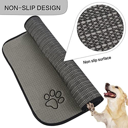 Sinland pet feeding mat anti-skid rubber backing