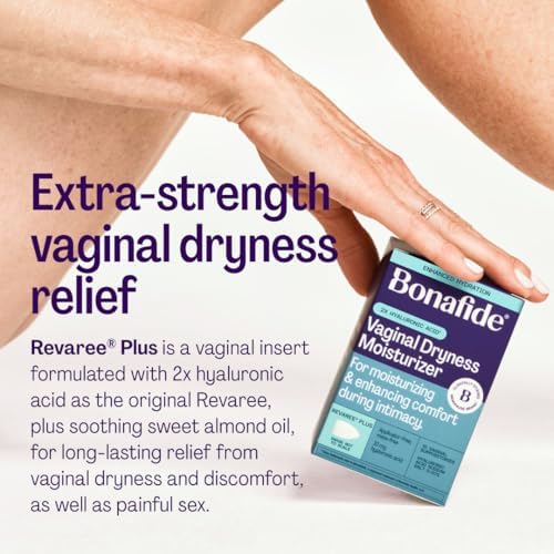Back label of Revaree Plus showing ingredients and 10mg hyaluronic acid content.