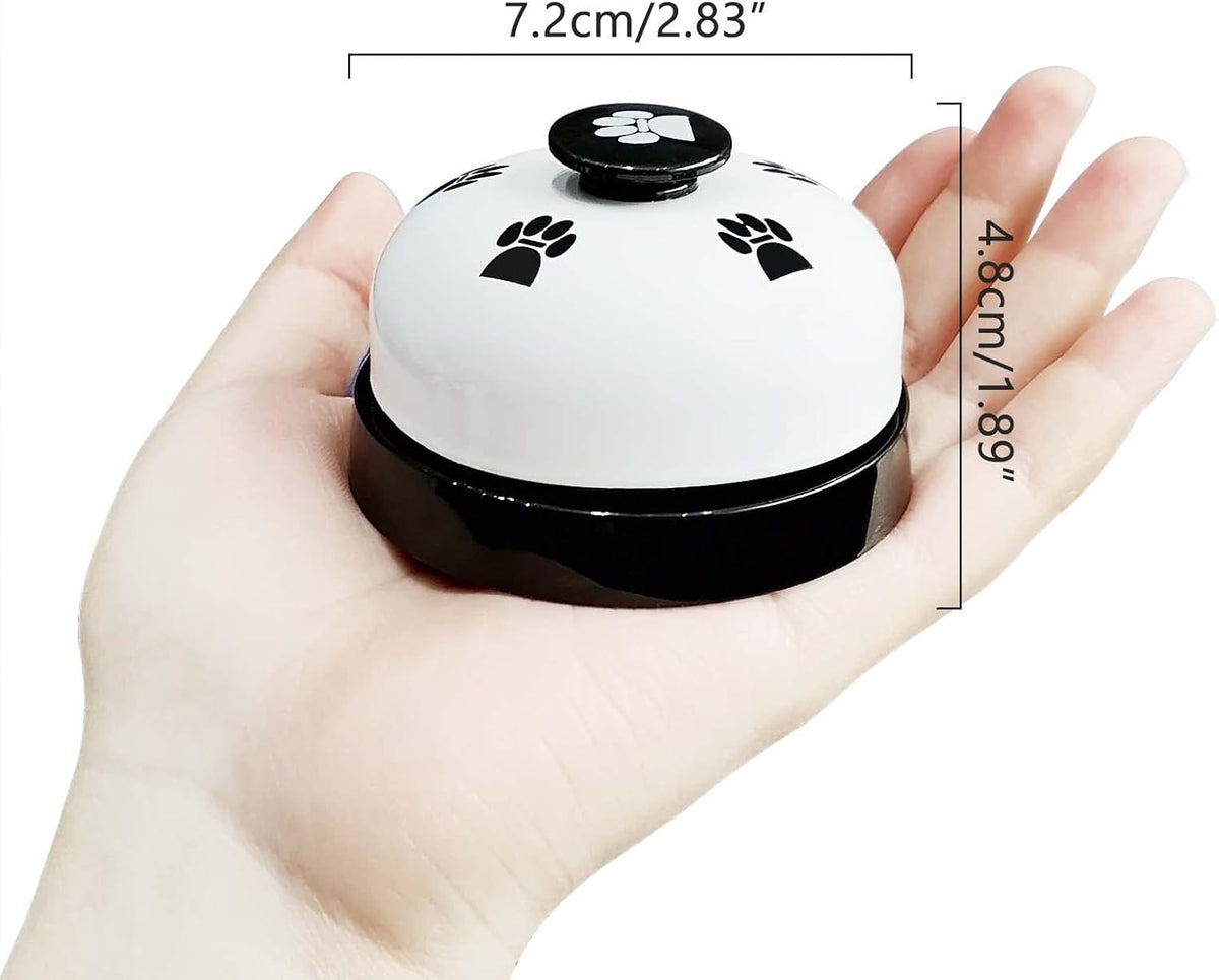 Close up of LNAUJS pet bell stainless steel surface