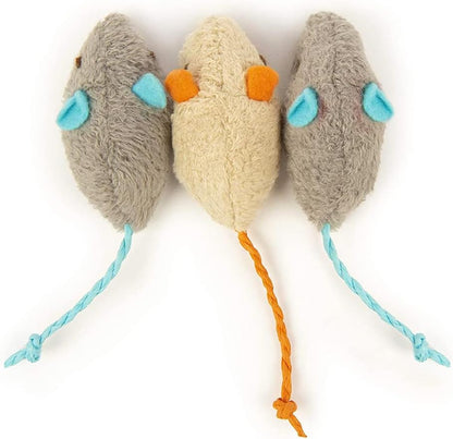 Q.Y.HOME realistic mouse toy with bright colored tail