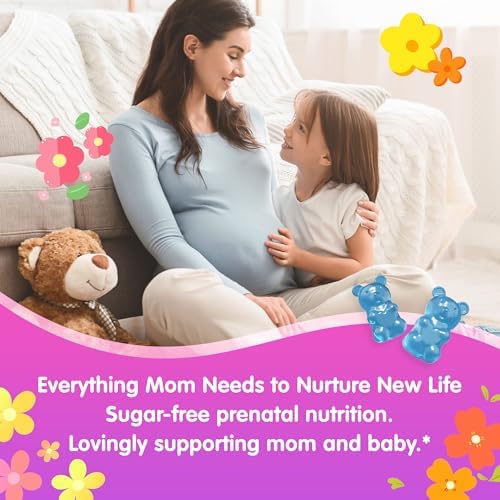 Ellamentz prenatal vitamins bottle with key benefits highlighted