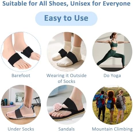 Adjustable Velcro closure on Geyoga arch support sleeves for a custom fit.