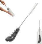 Kwude 15.7 inch flexible black bottle cleaning brush front view