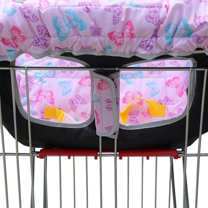 Side view of Gowraps shopping cart cover with padded cushioning