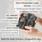 Hand holding Rider-Waite style Witchy Cauldron tarot cards