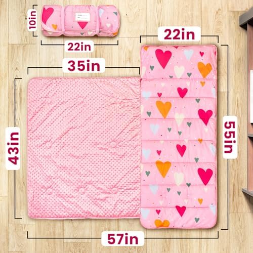 Beavtaens kids sleeping bag showing soft minky blanket lining texture