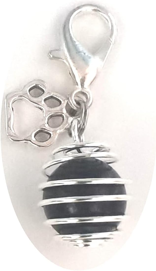 DogTrust imported crystal pet charms packaging showing all included silver cages and authentic healing crystals