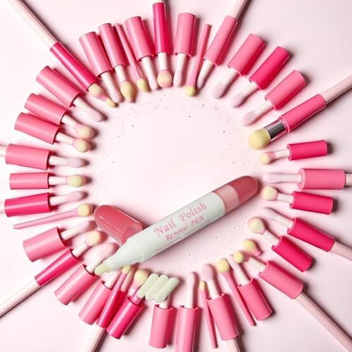 Clockjuan nail polish corrector pen showing white barrel and pink cap
