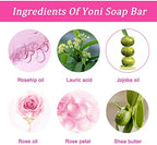 Authentic USA imported BASSI yoni soap set with foaming accessories.