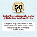 Betadine antiseptic spray three fluid ounce bottle for wound care.