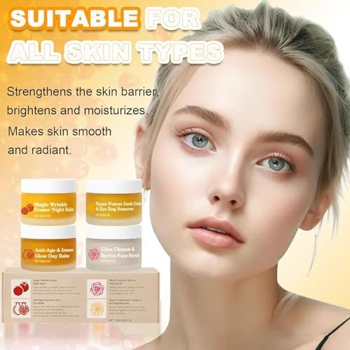 Close-up of the smooth balm texture of Froya Organics mature skin system for deep hydration.