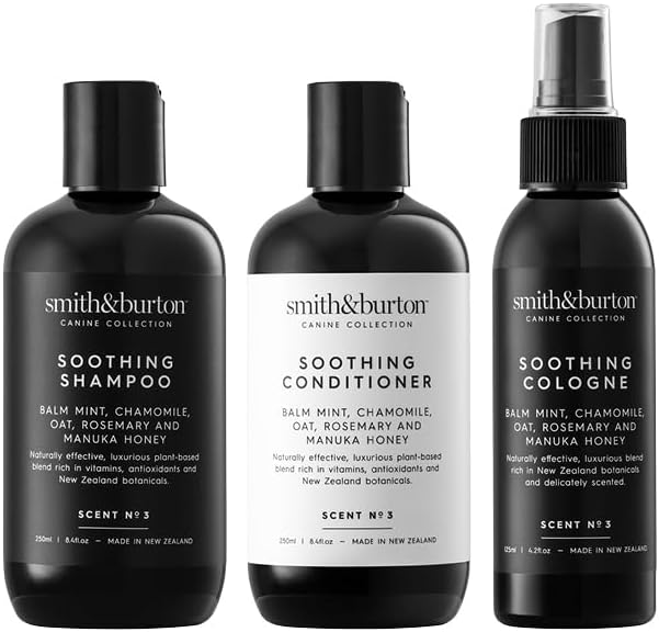 smith&burton Soothing Lustre Set front view premium pet grooming kit