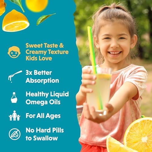 Back label of Barlean's omega 3 liquid supplement detailing ingredients and usage