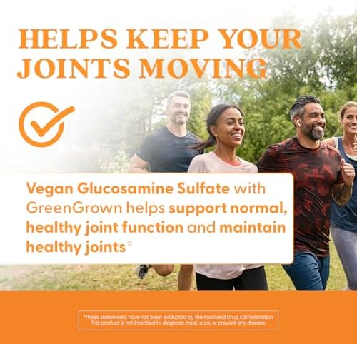 Doctor's Best Vegan Glucosamine Sulfate, Joint Support, Non-GMO, Vegan, Gluten Free, Soy Free, 750 mg 180 Veggie Caps - Image 7