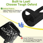 Close up of reinforced Oxford fabric muzzle material