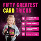 Specially printed trick cards and mind reading props spread out for performance